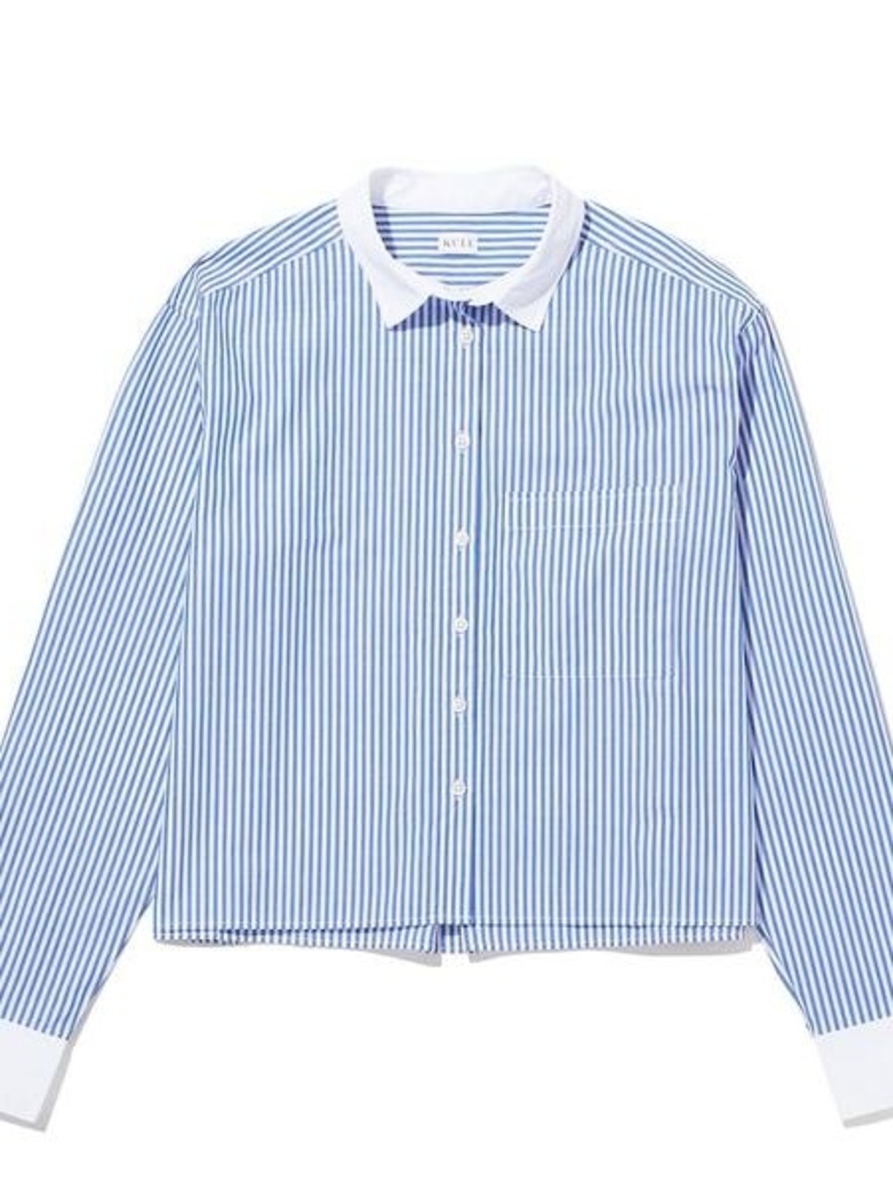 KULE Blue and White Striped Button-Up Shirt - The Nell